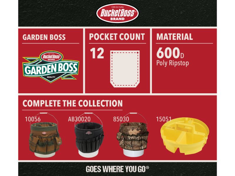 BUCKET BOSS Garden Boss 5 Gal. Bucket Tool Storage Organizer GB20010 The Home Depot